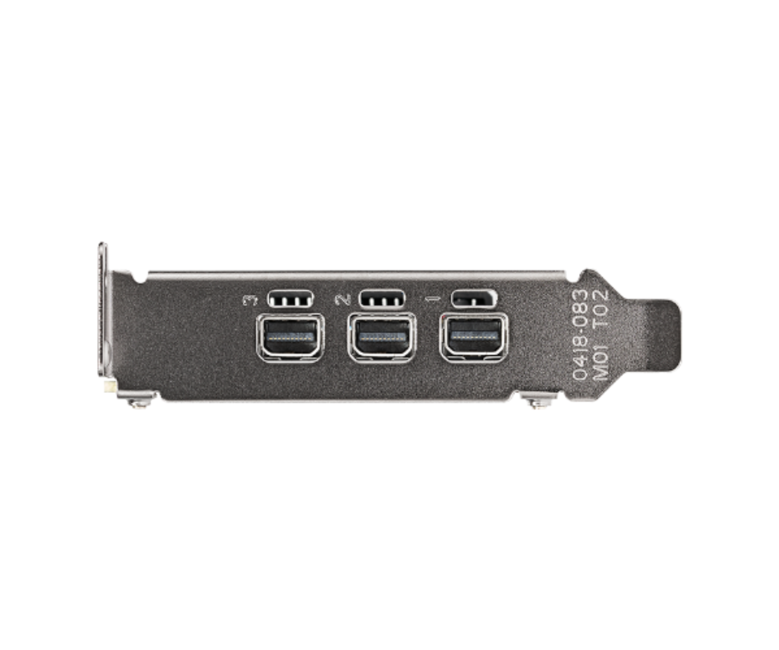 כרטיס מסך לתוכנות גרפיות PNY Quadro T400 4GB GDDR6 Mini DPx3