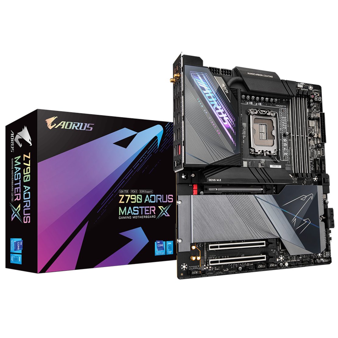 לוח לדור 12-14 Gigabyte Z790 AORUS MASTER X 10Gbe Lan WIFI7
