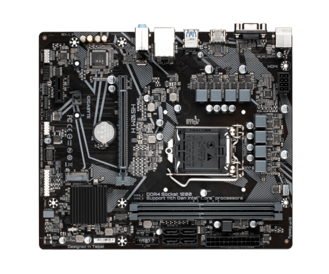 לוח דור 11/10 Gigabyte H510M H 1.3 Micro-Atx LGA1200 PCIE4.0X16