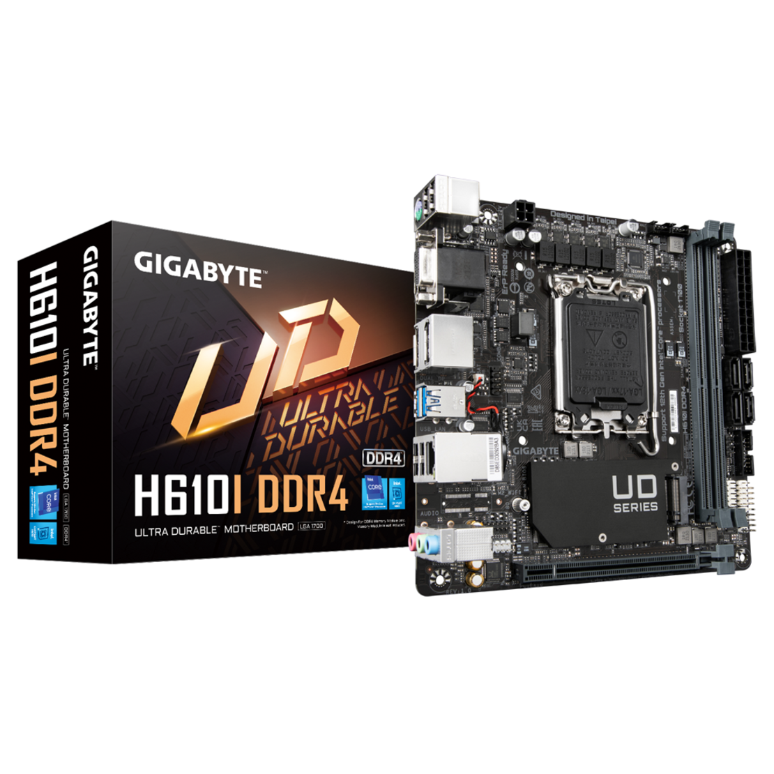 לוח אם Gigabyte H610i DDR4 Mini-ITX LGA1700 VGA HDMI 2XDP