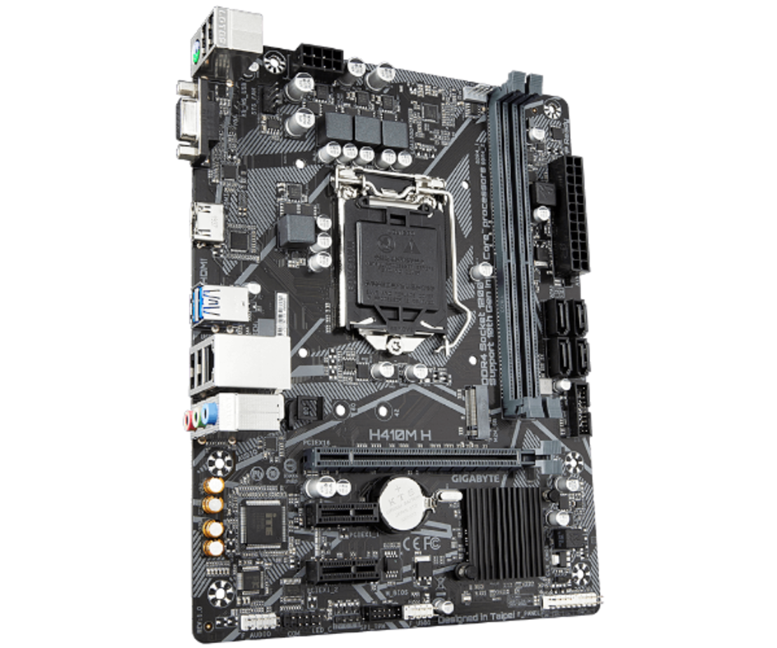 לוח אם אינטל דור 10 Gigabyte H410M H V2 1.7 Micro-ATX LGA1200