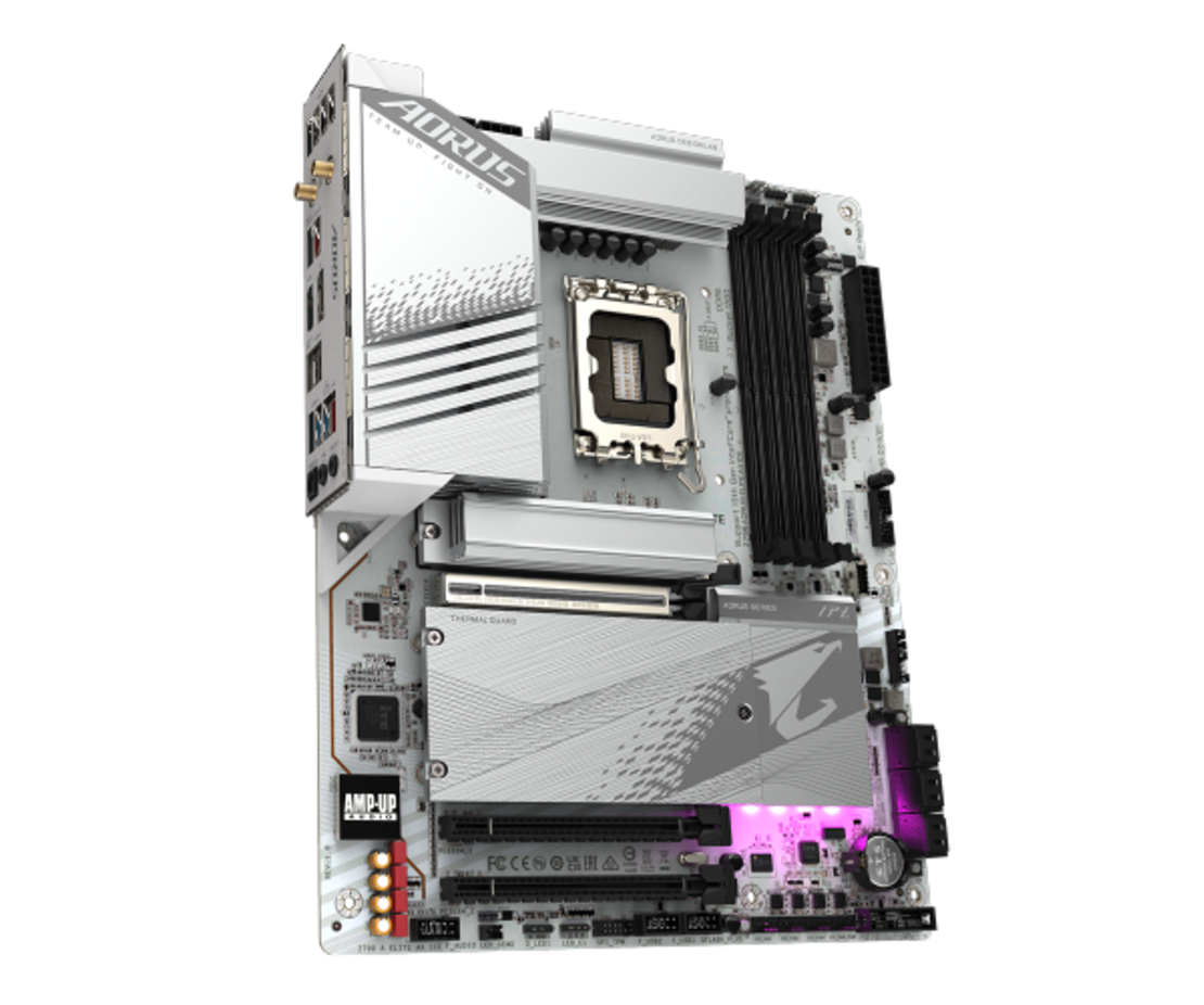 לוח אם Gigabyte Z790 AORUS ELITE AX ICE ATX DDR5 WIFI BT WHITE