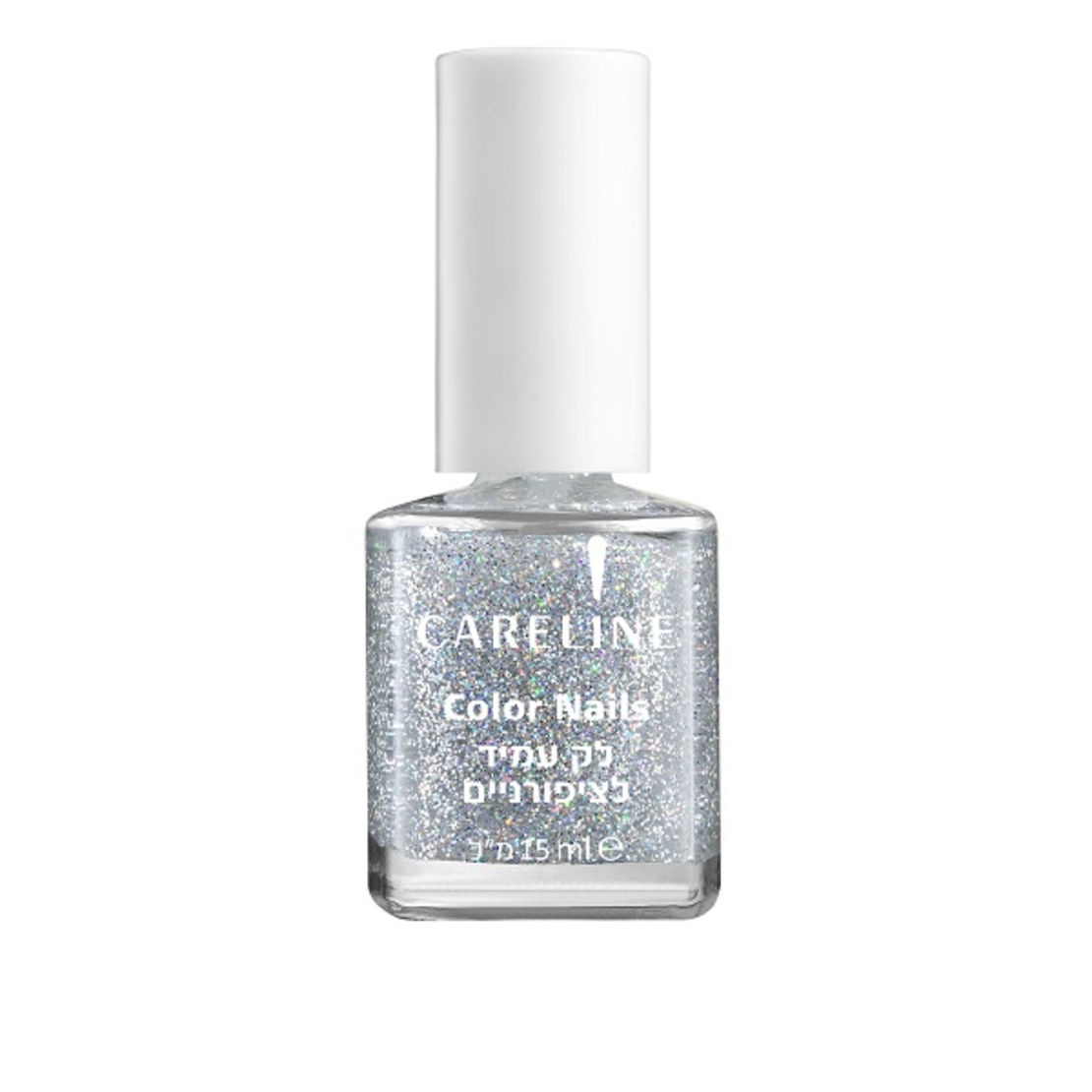 Color Nails לק עמיד נצנצים כסף שלג 39
