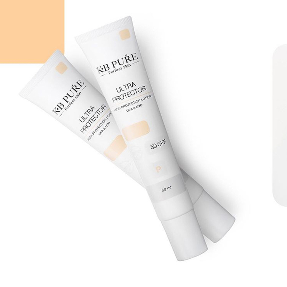 אולטרה פרוטקטור-מקדם הגנה spf50 מרקם קליל ולא מורגש  kb pure