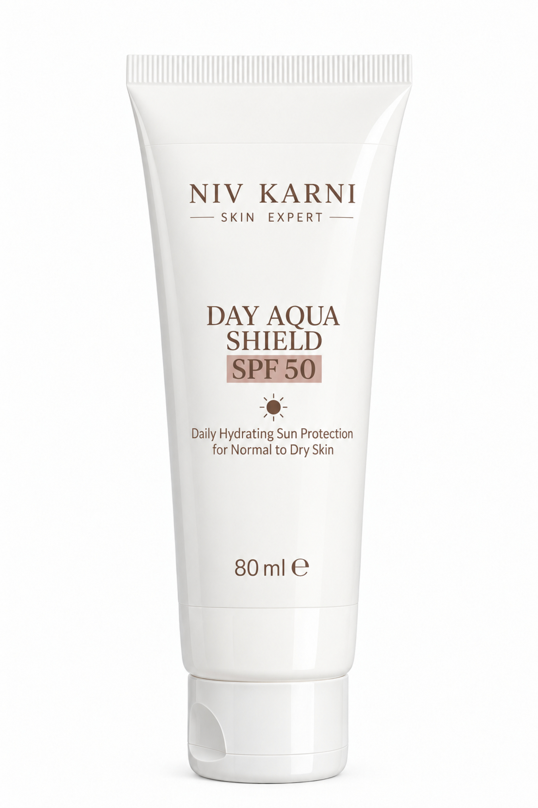 DAY AQUA SHIELD SPF 50 – Niv Karni Skin Expert | קרם הגנה ולחות SPF 50 לעור רגיל עד יבש