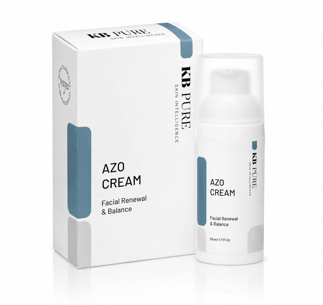 AZO CREAM | KB PURE - אזו קרם מקצועי לאיזון, חידוש והרגעת עור שמן ובעייתי | קייבי פיור