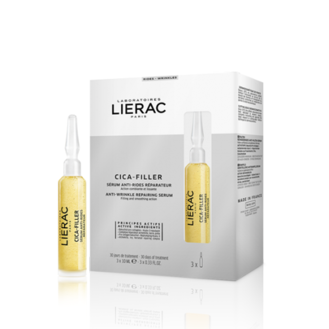 אמפולות לערכת סיקה פילר לטשטוש קמטים ב30 יום LIERAC