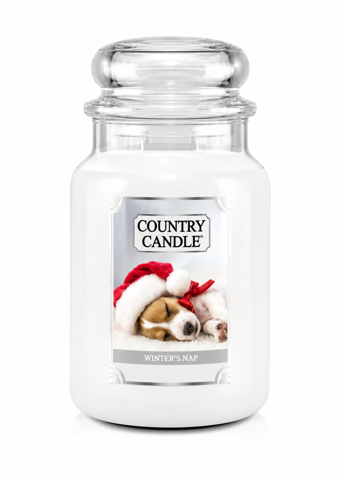 Country Candle – Winter’s Nap | נר ריחני בניחוח מצעים נקיים, וניל ומושק