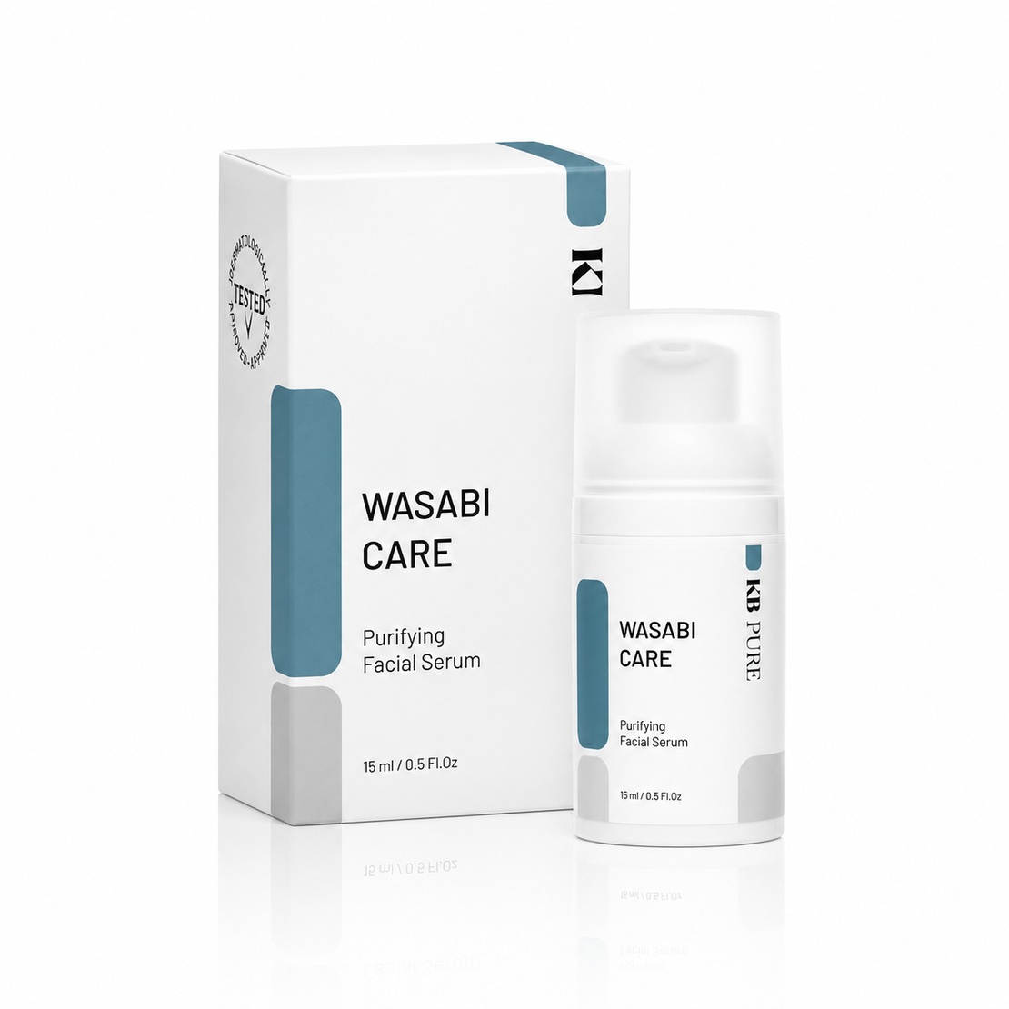WASABI CARE | KB PURE – וואסבי סרום מטהר ומאזן לעור שמן, מעורב ובעייתי | קייבי פיור