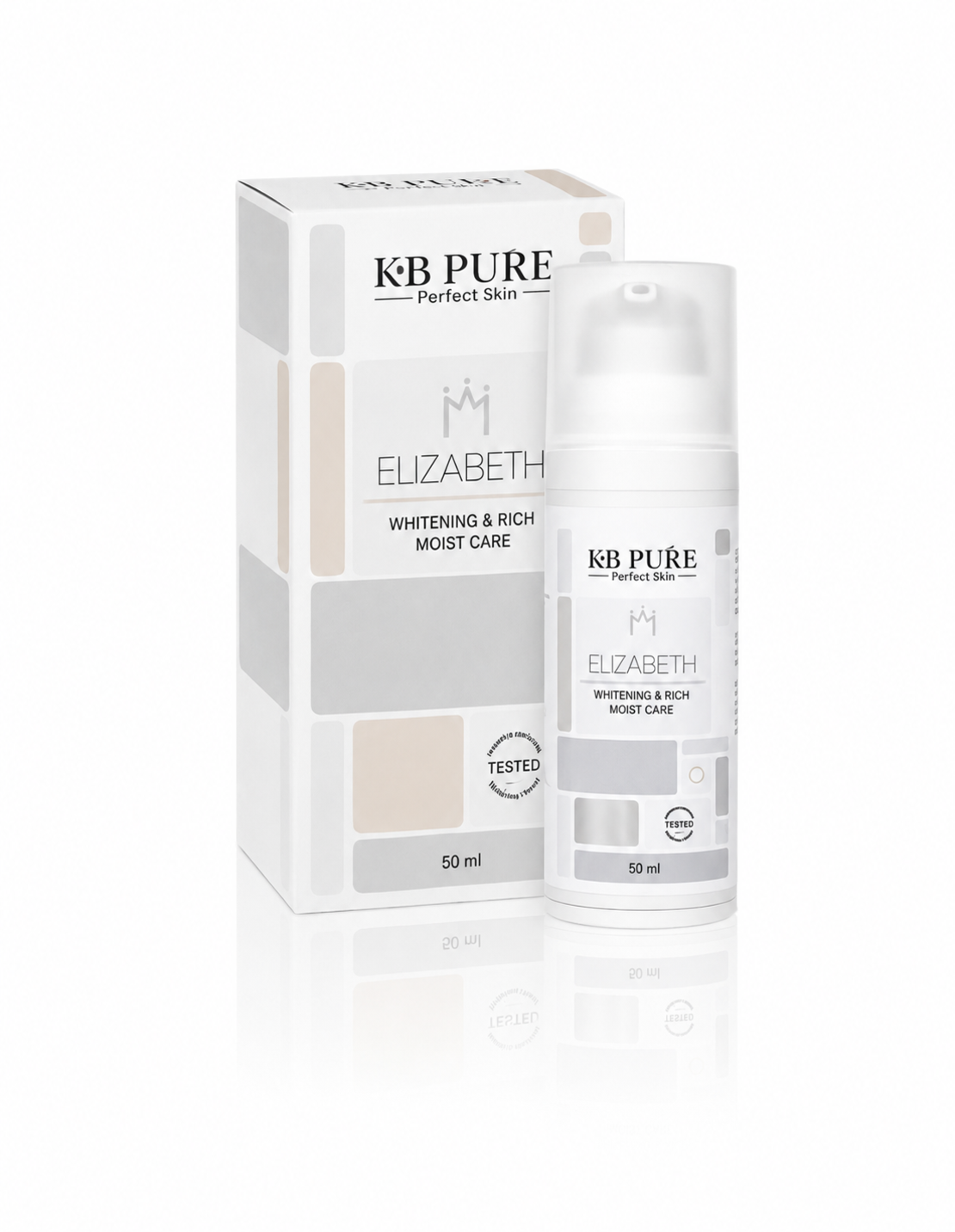 ELIZABETH | KB PURE – אליזבת קרם הבהרה ולחות לעור הזקוק לאיזון, הזנה וזוהר | קייבי פיור