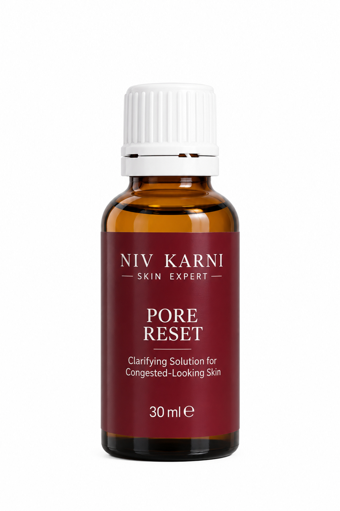 PORE RESET – Niv Karni Skin Expert | תמיסה פעילה לנקבוביות, ראשים שחורים ולבנים וקומדונים כלואים