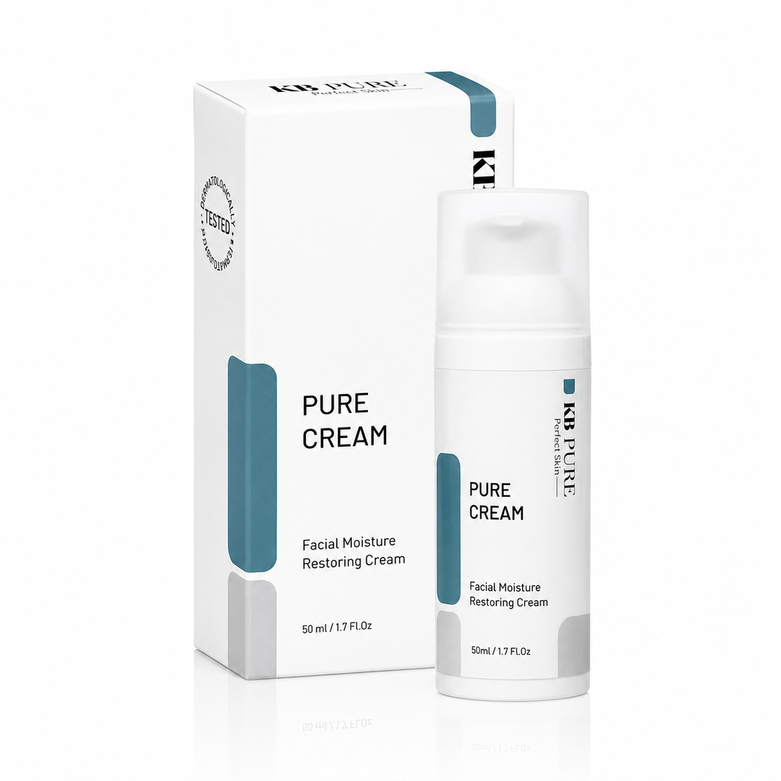 PURE CREAM | KB PURE –  פיור קרם לחות מאזן לעור שמן, מעורב ובעייתי | קייבי פיור