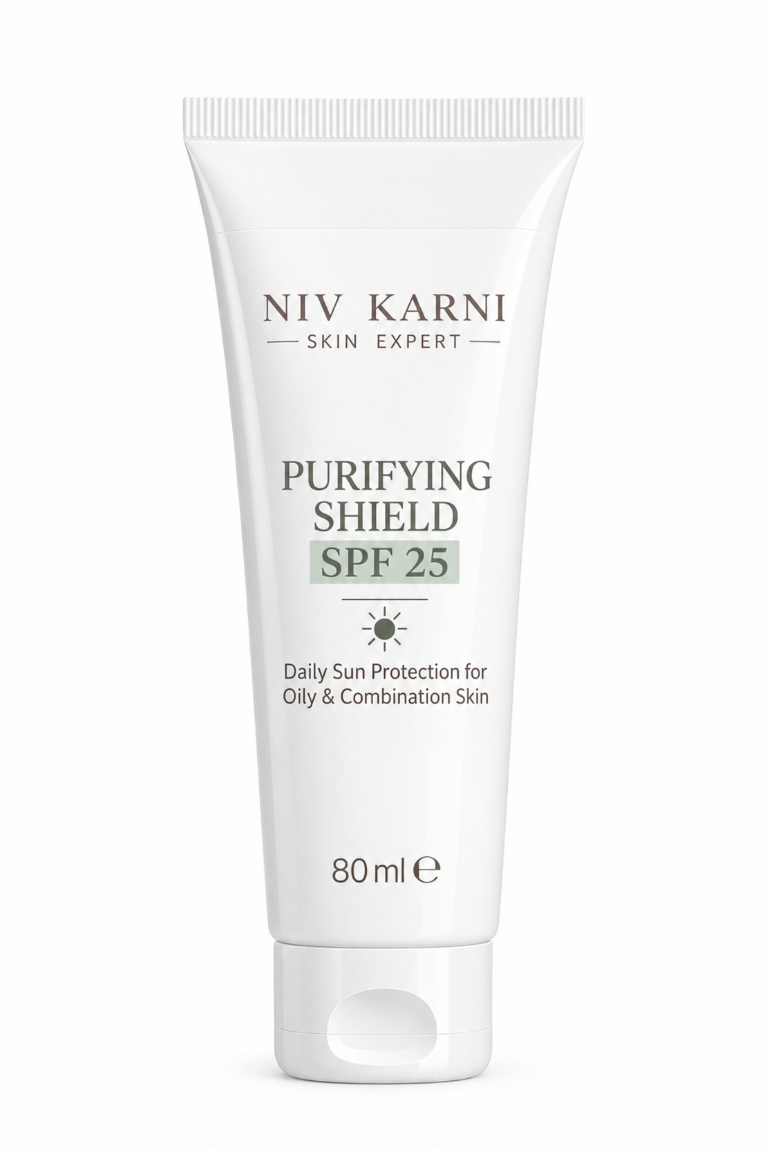 PURIFYING SHIELD SPF 25 – Niv Karni Skin Expert | קרם הגנה יומיומי לעור שמן ומעורב עם ניאצינמיד