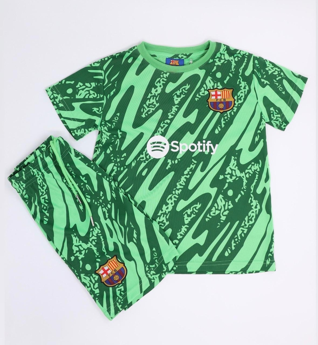 חליפות כדורגל לילדים – חולצה + מכנס | ברצלונה שוער
