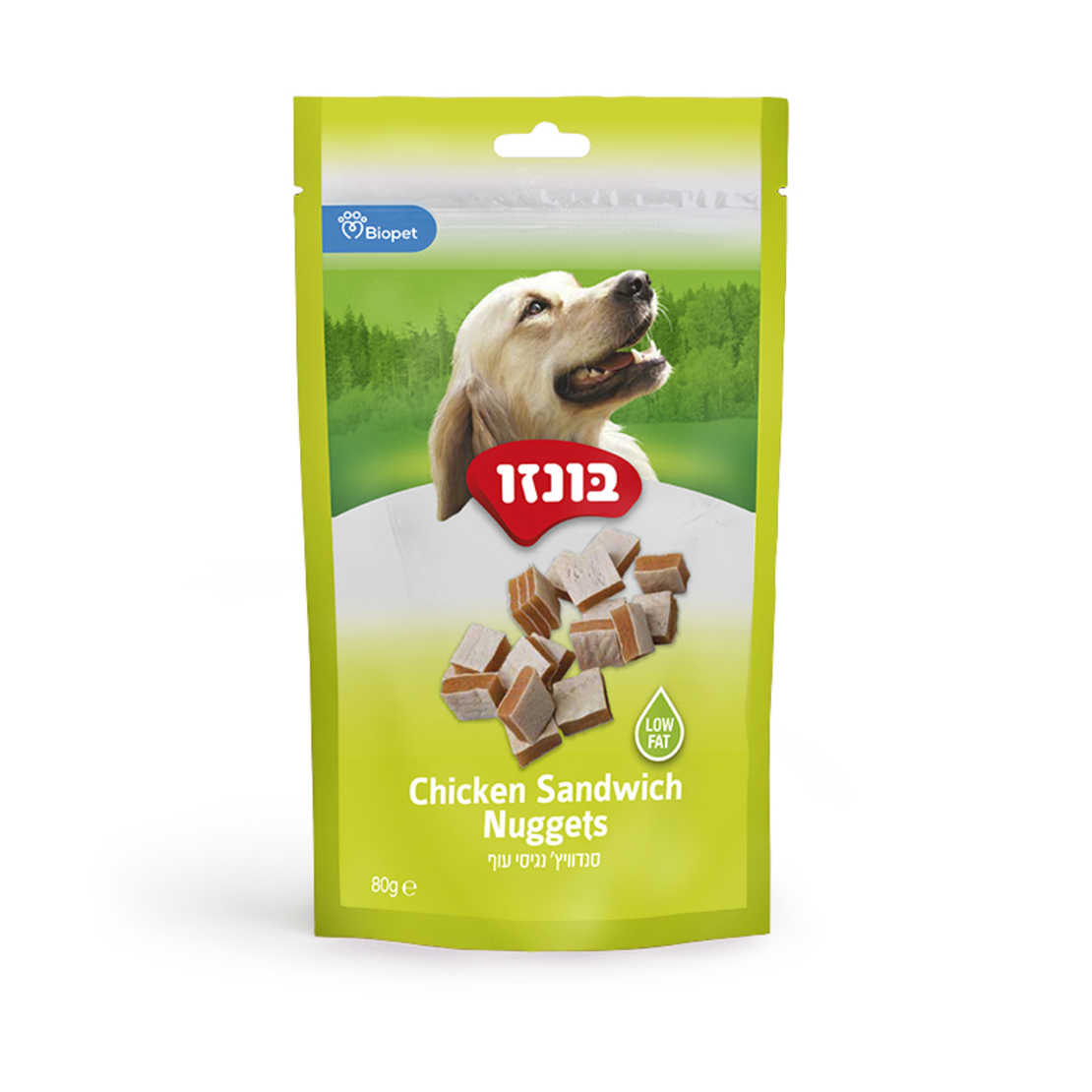 חטיף לכלב בונזו - סנדוויץ' נגיסי עוף