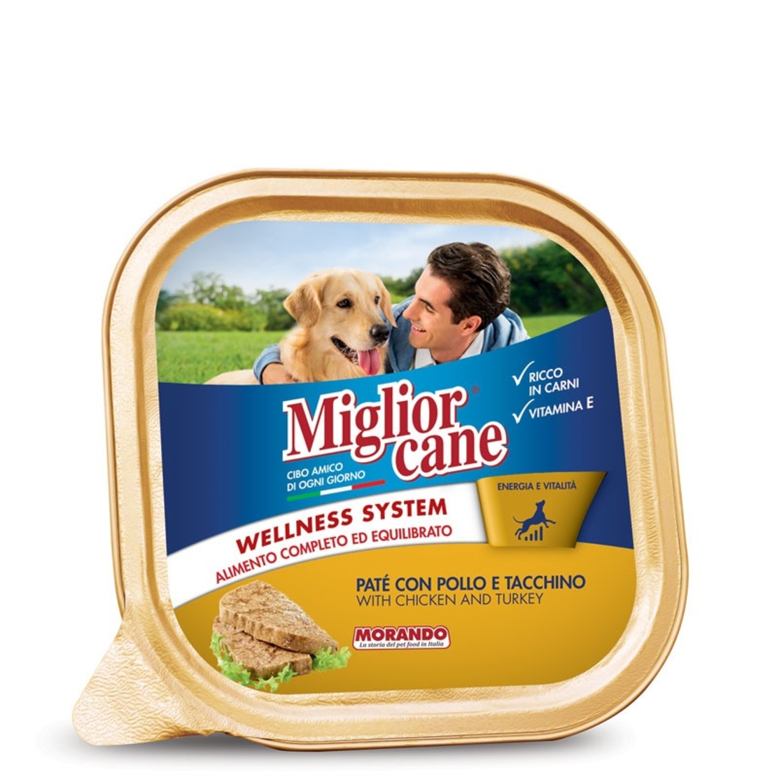 מיגליאור פטה בטעם עוף והודו מעדן לכלב - 150 גר' Miglior cane