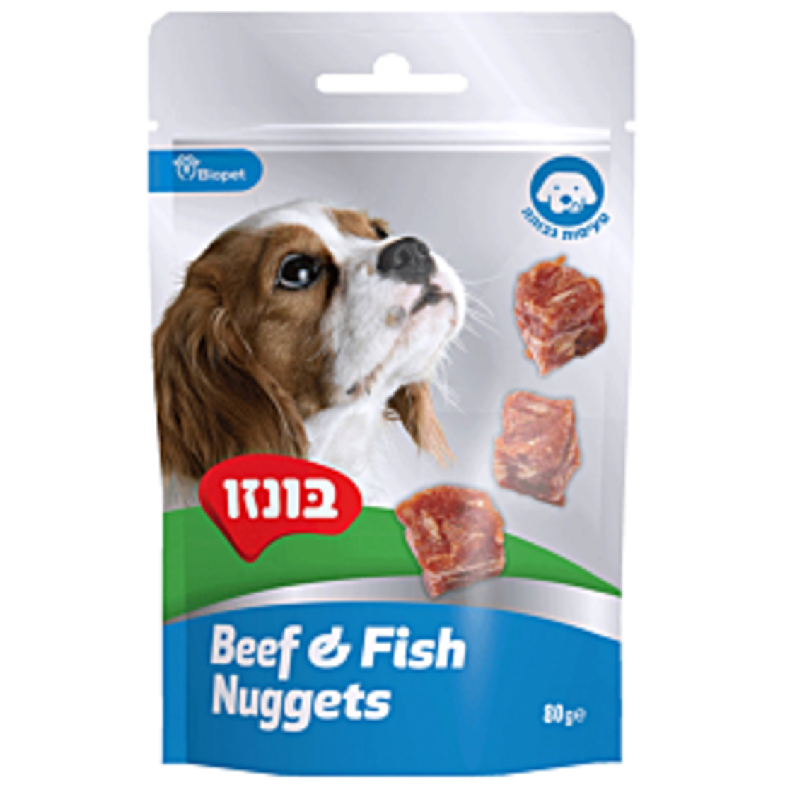 חטיף לכלב בונזו - נאגטס בטעם בקר ודג