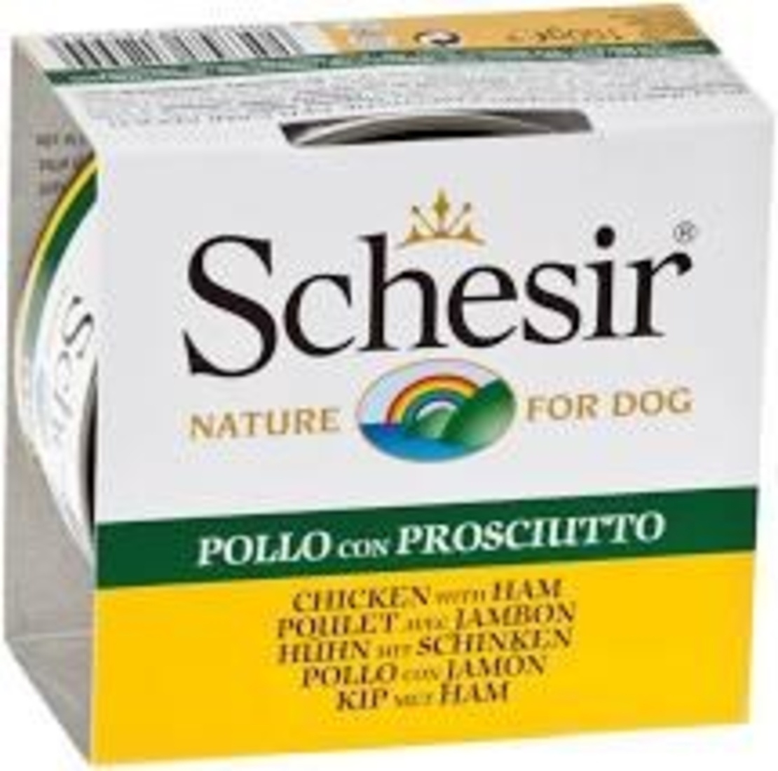 שזיר מעדן עוף עם ירך חזיר לכלב 150 גר' - Schesir Dog