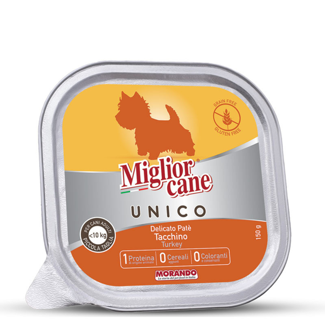 מיגליאור פטה בטעם הודו מעדן לכלב - 150 גר' Miglior cane