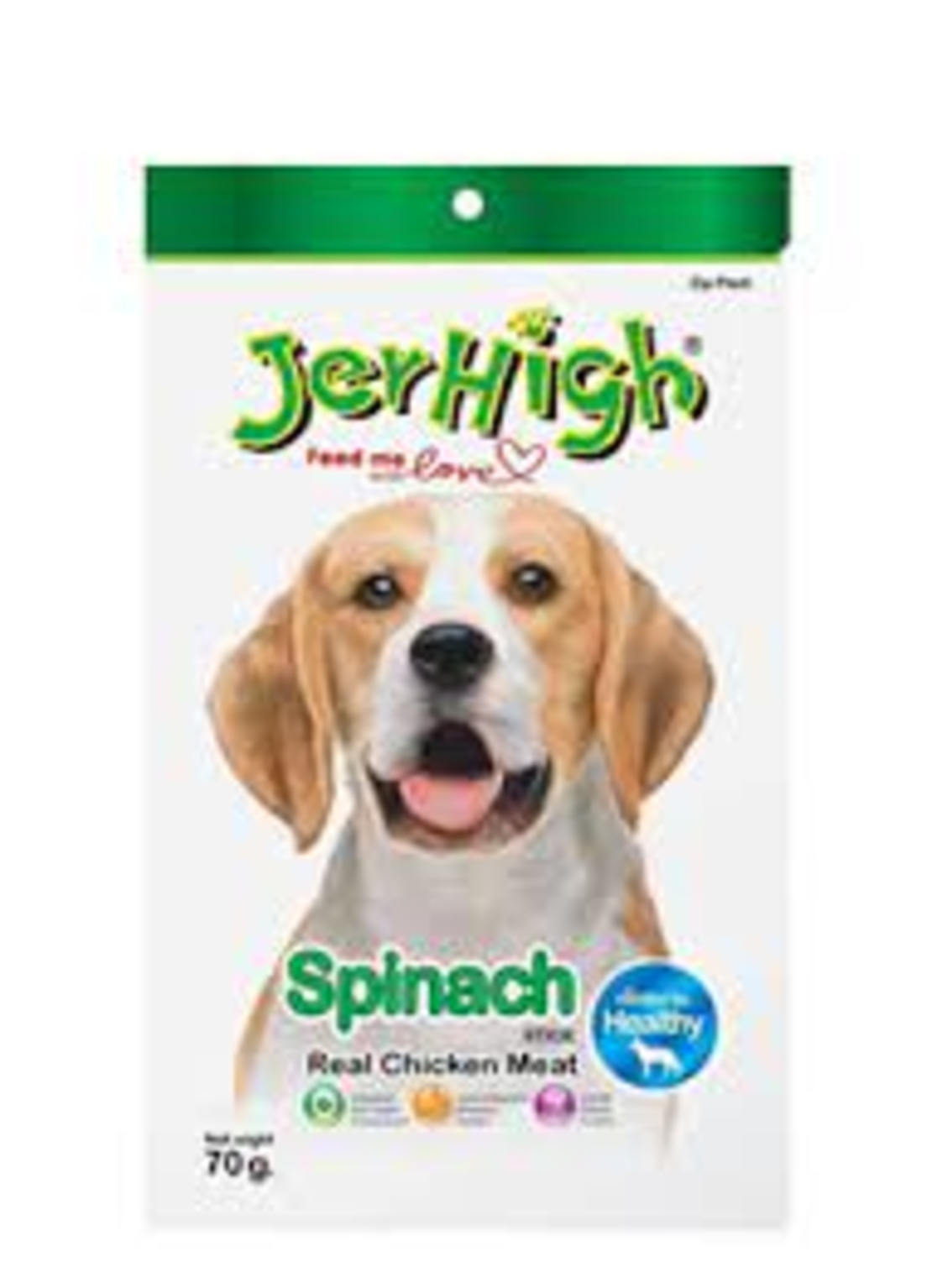 חטיף לכלב ג'רהיי מקלות בטעם עוף ותרד -Jerhigh