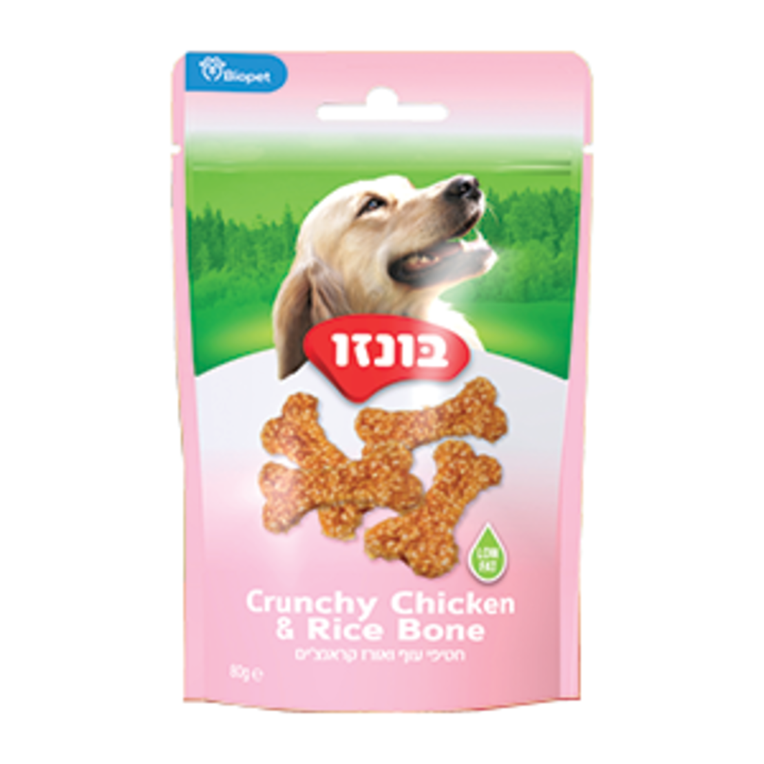חטיף לכלב - בונזו עוף ואורז קראנצ'י