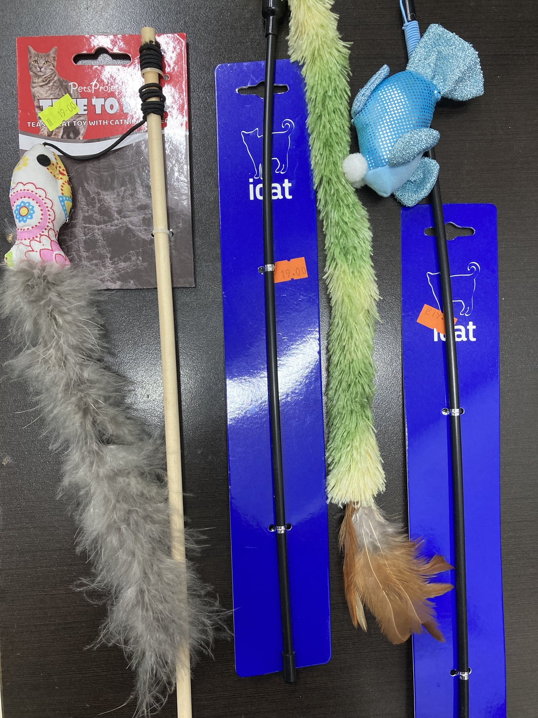 משחק לחתול - חכה עם נוצה\צעצוע