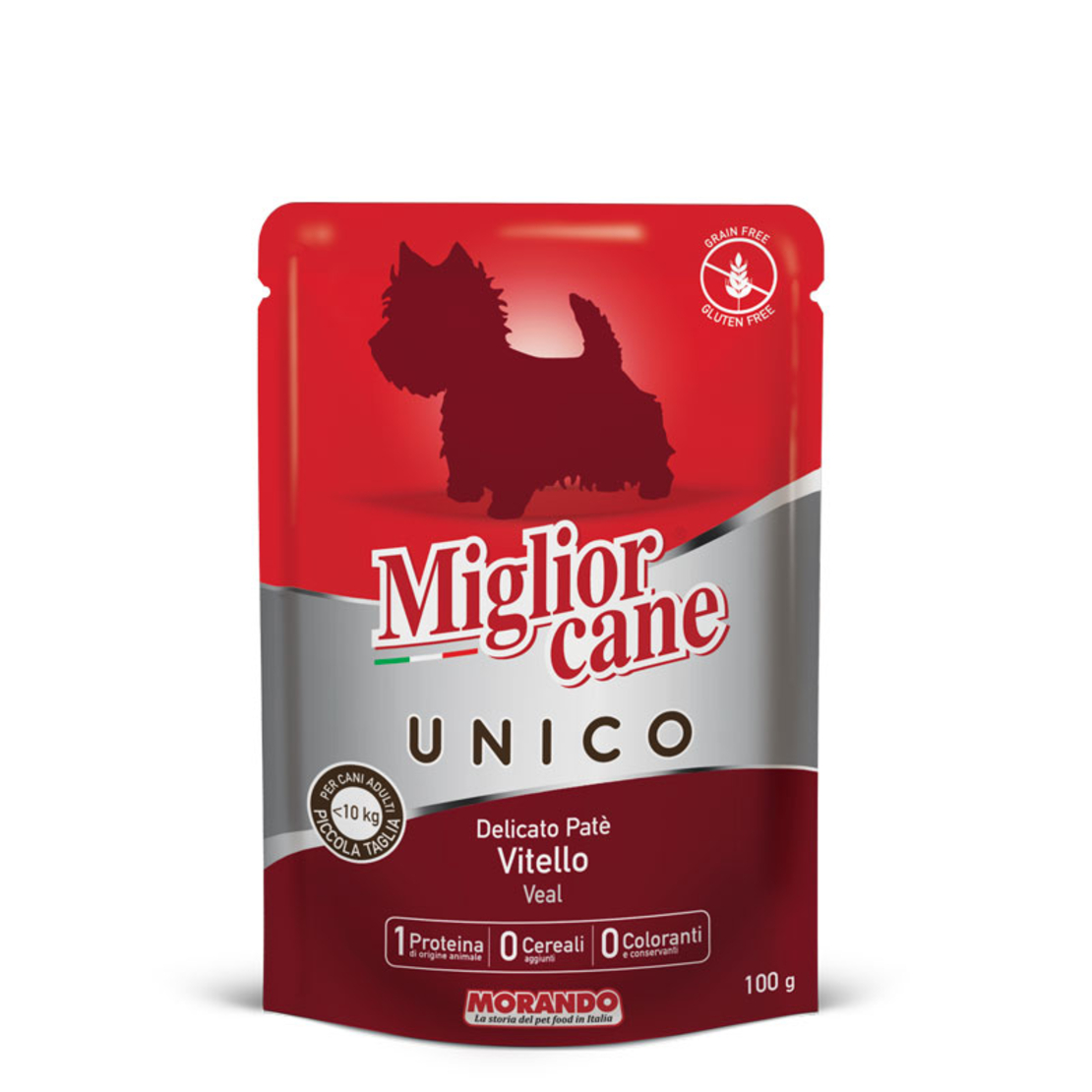 מיגליאור פאוץ' פטה בטעם עגל מעדן לכלב- 100 גר' Miglior cane