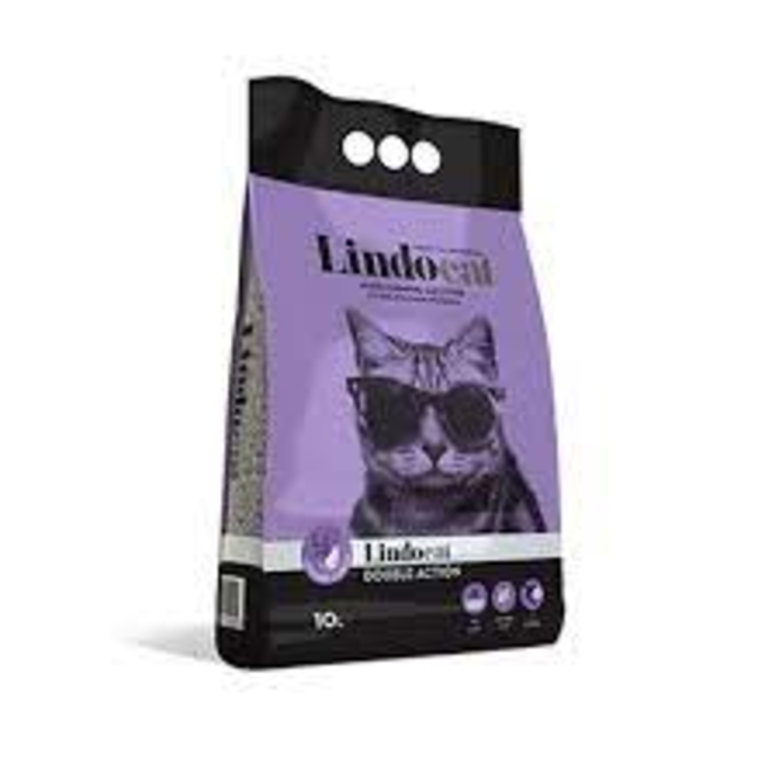 חול לינדו קט מתגבש וריחני לחתול 10 ליטר - Lindocat - בריח לוונדר.