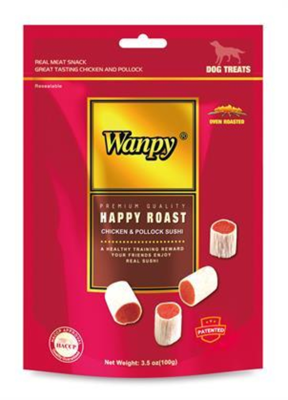 חטיף לכלב וונפי סושי בטעם עוף - Wanpy