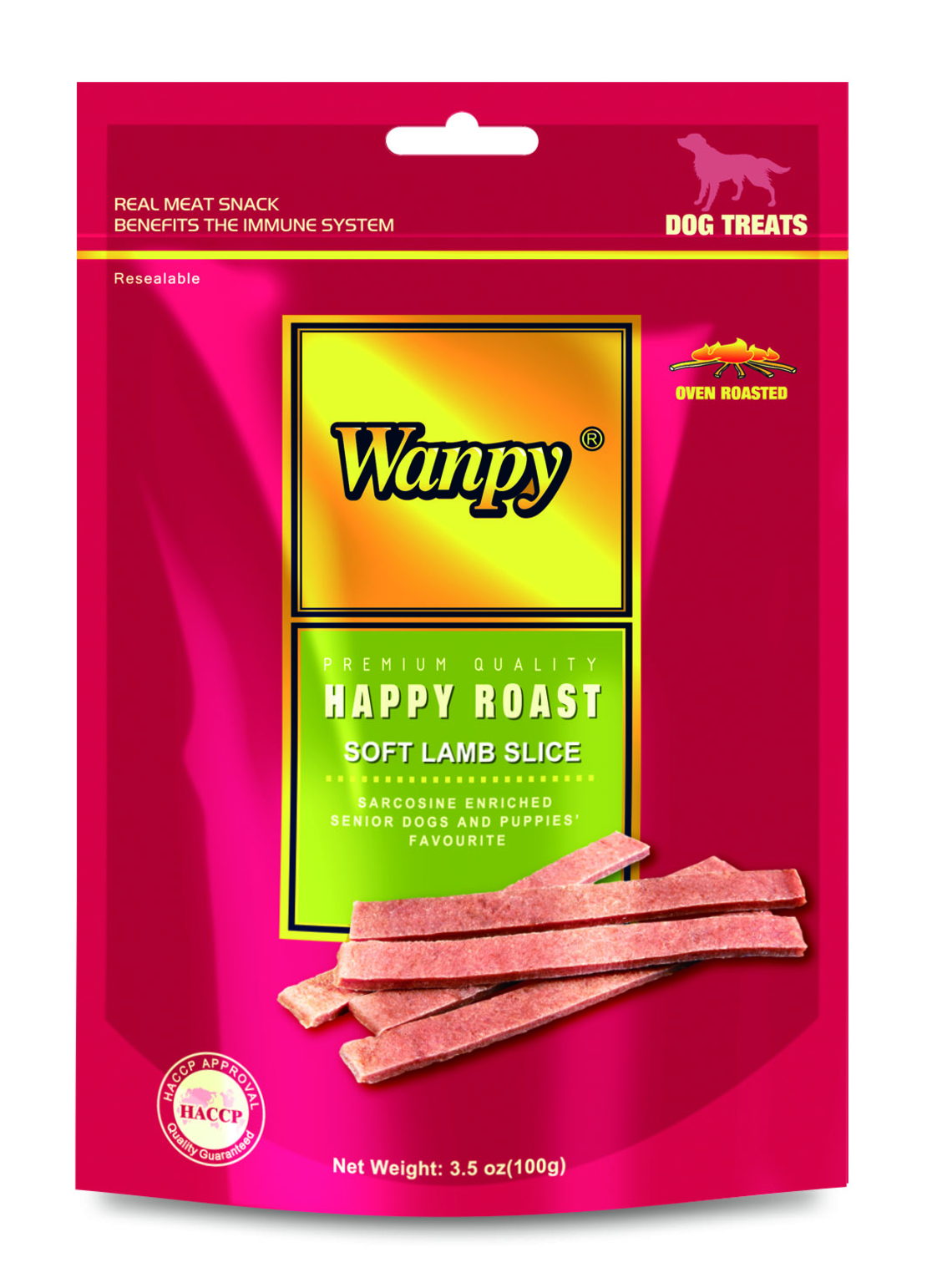 חטיף לכלב וונפי רצועות כבש רכות -Wanpy