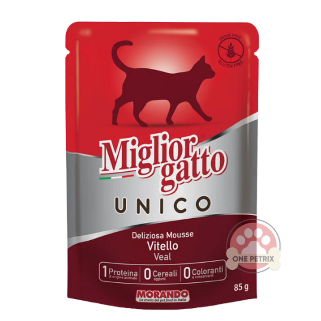 מיגליאור פאוץ' בטעם עגל מעדן לחתול - 85 גר' Miglior gatto