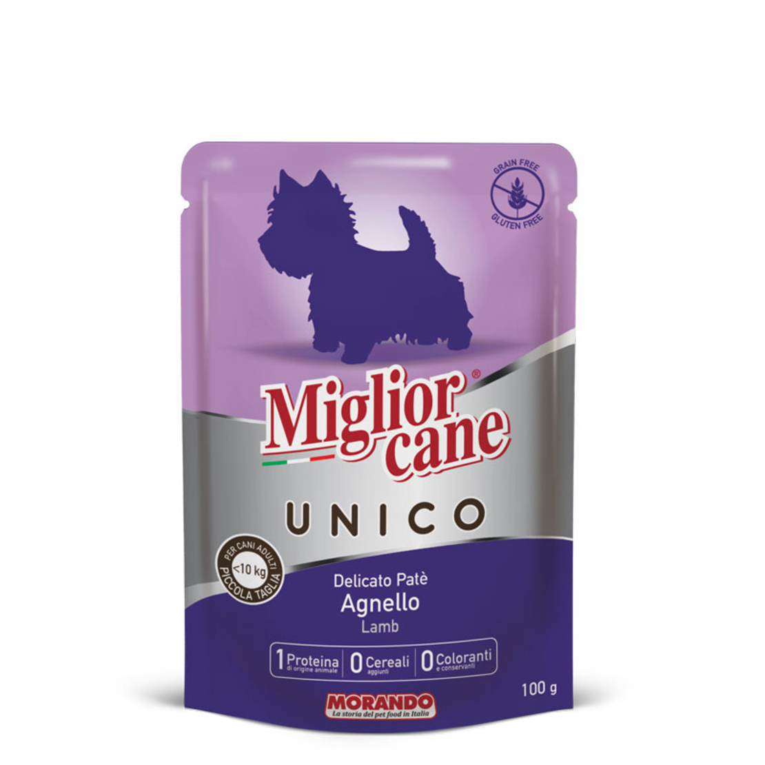 מיגליאור פאוץ' פטה בטעם כבש מעדן לכלב- 100 גר' Miglior cane