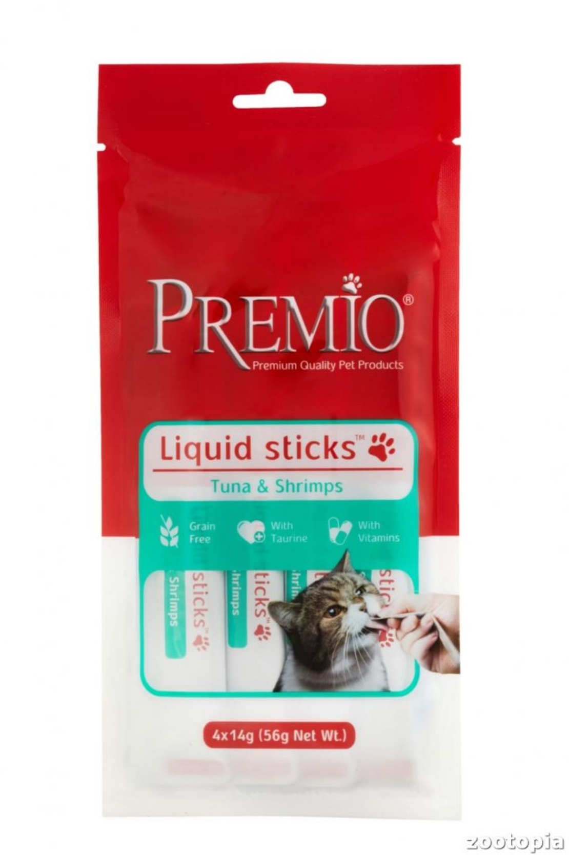 פרמיו חטיף לחתול שלוקים בטעם טונה וצדפה - Premio