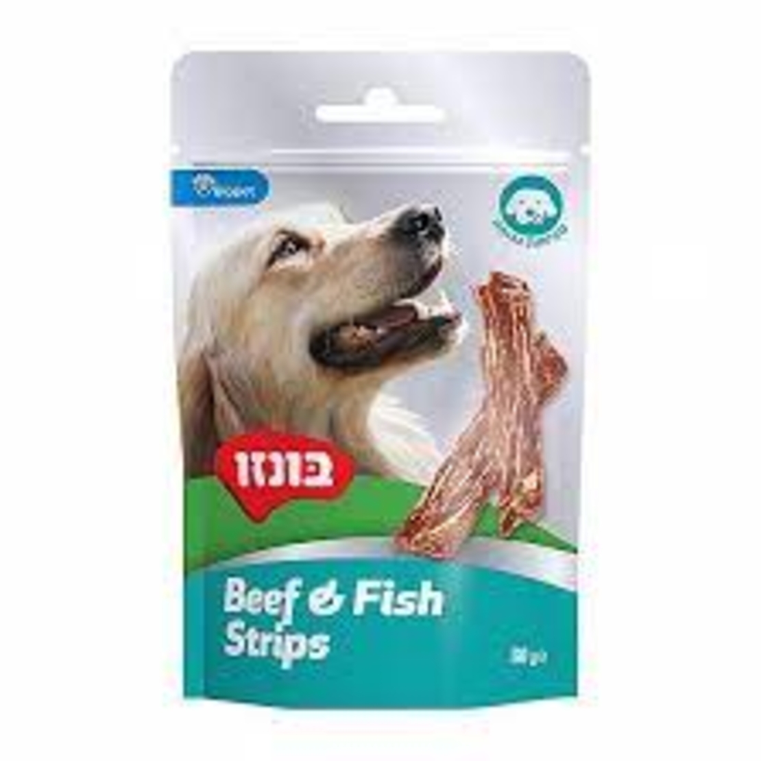 חטיף לכלב בונזו - רצועות בקר ודג