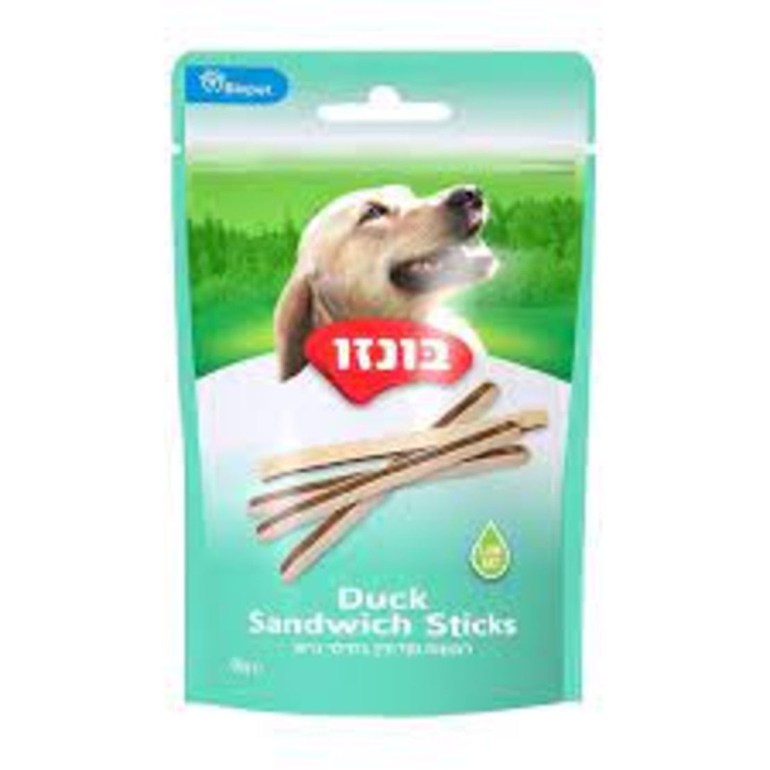 חטיף לכלב בונזו - רצועות סנדוויץ' במילוי ברווז