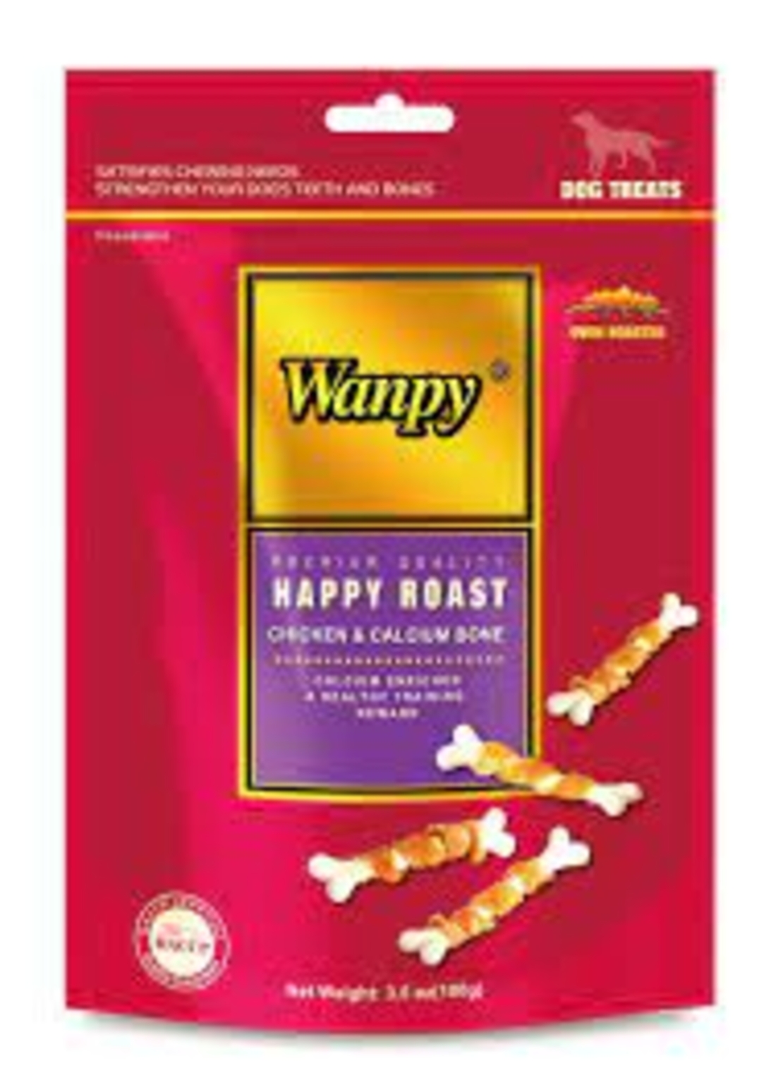 חטיף לכלב וונפי עצמות קלציום - Wanpy