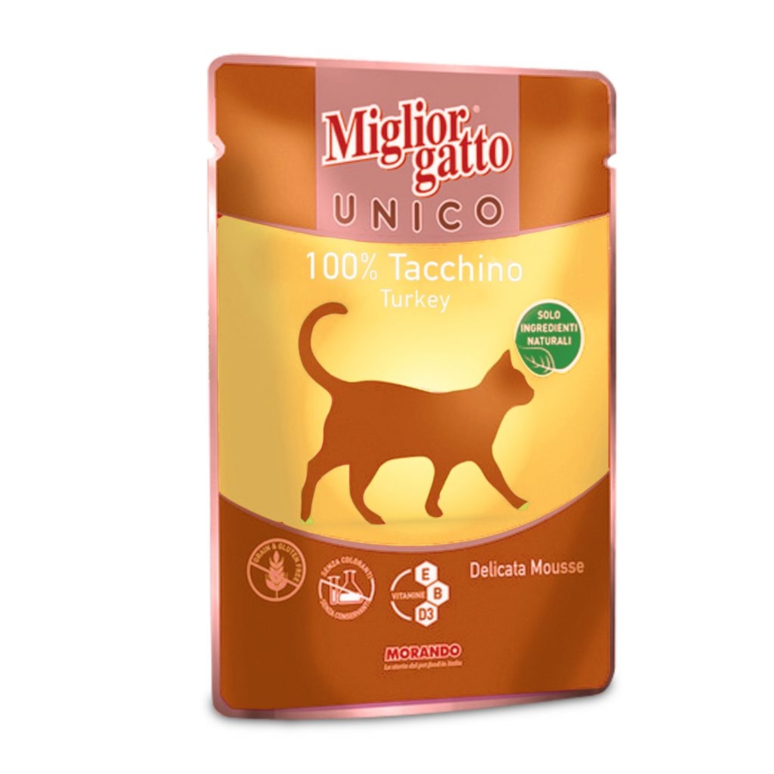מיגליאור פאוץ' בטעם הודו מעדן לחתול - 85 גר' Miglior gatto