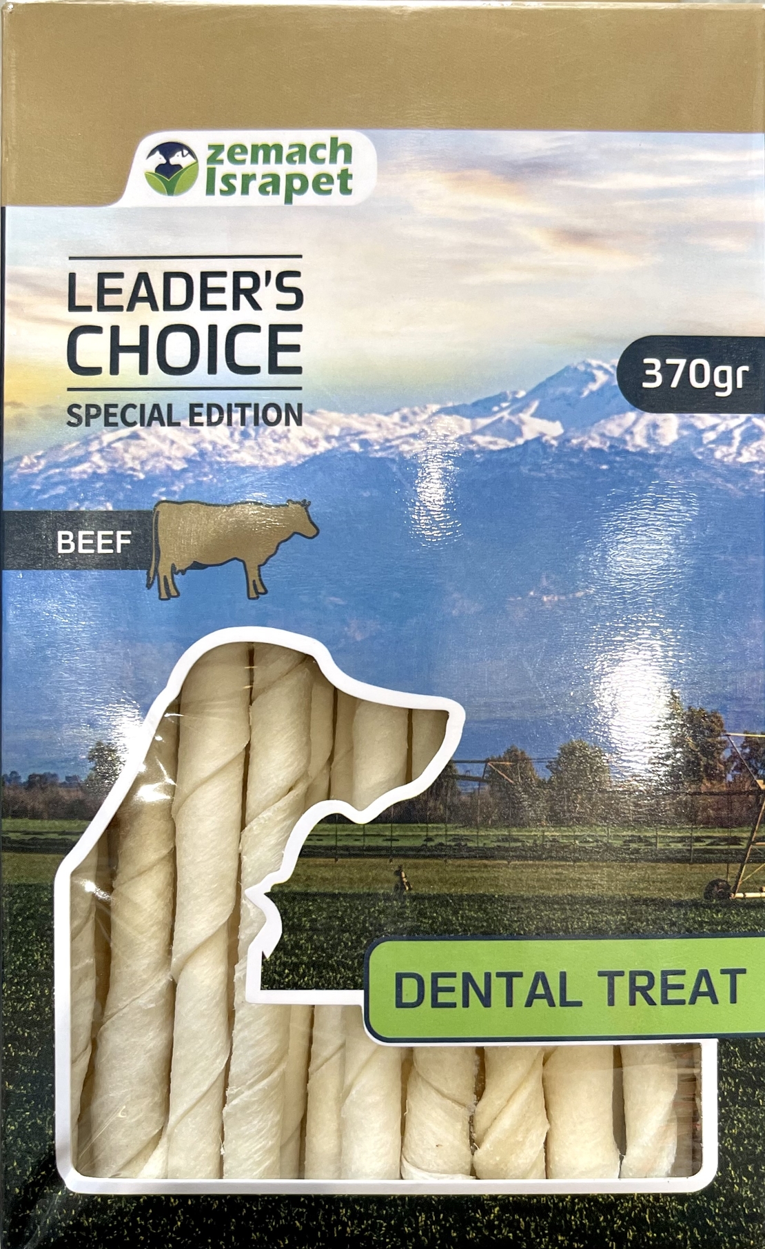 חטיף לכלב עצמות דנטליות בטעם בקר - Leaders choice