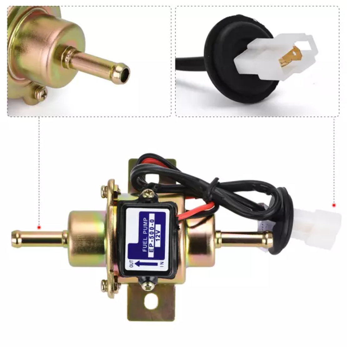 משאבת דלק חשמלית לסולר/בנזין 12V