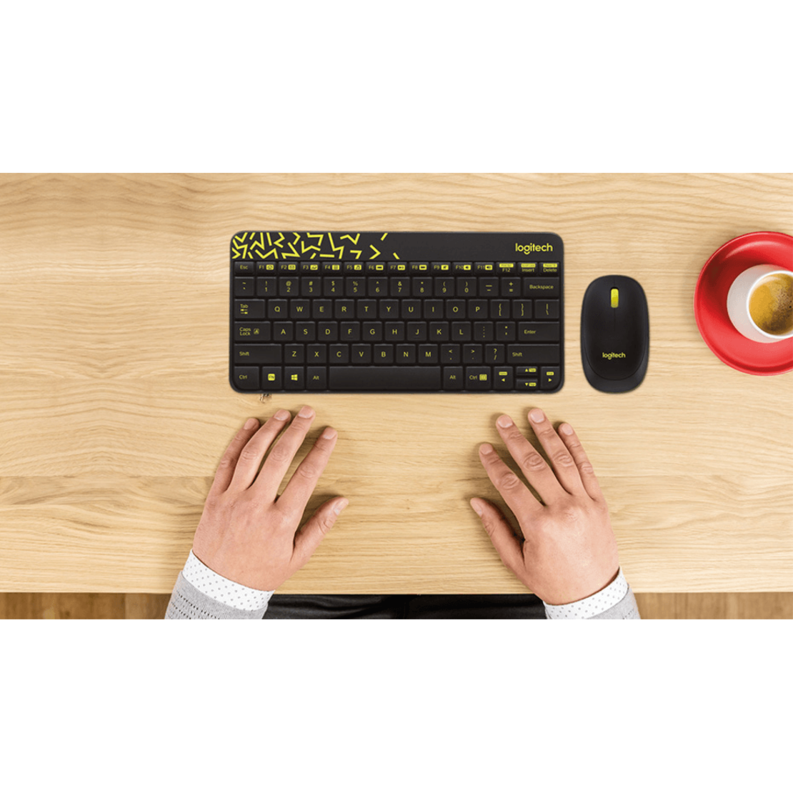 סט מקלדת ועכבר אלחוטיים Logitech MK240 Nano