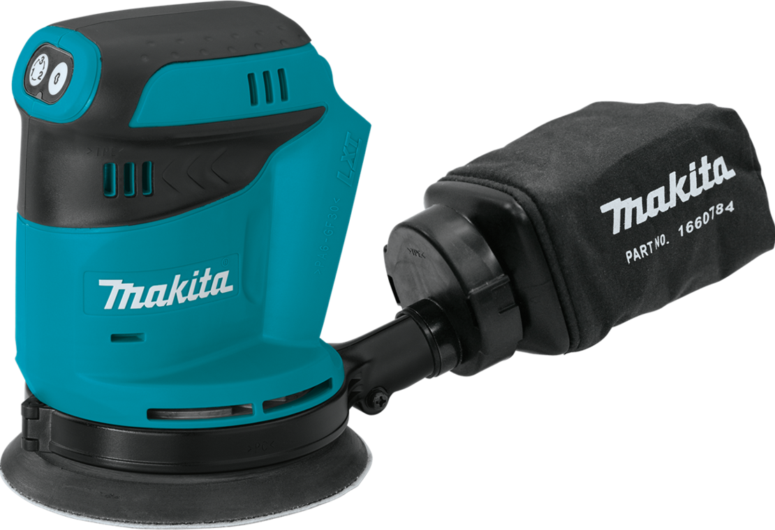 גוף מלטשת אקצנטרית נטענת 5'' MAKITA DBO180Z / XOB01Z 18V