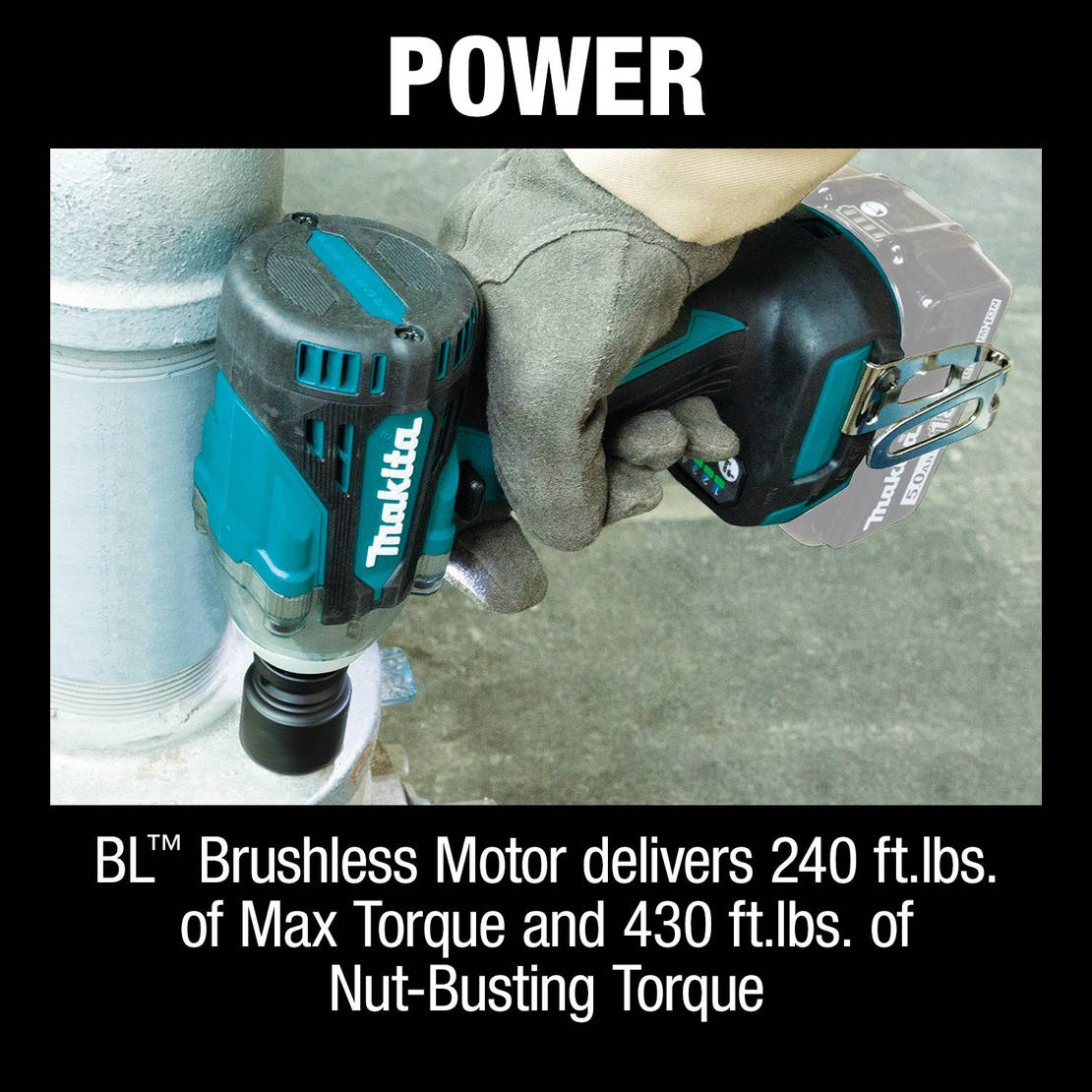 MAKITA 18V LXT® Lithium‑Ion Brushless Cordless 4‑Speed 1/2