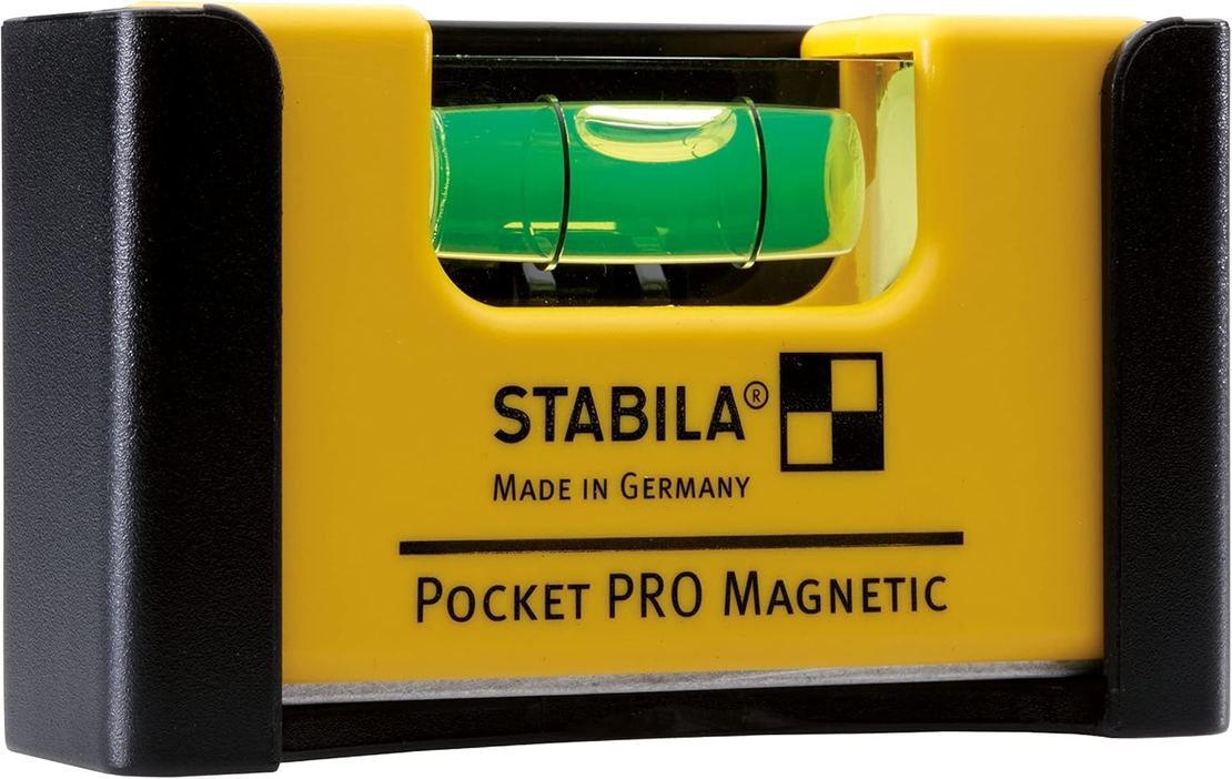 פלס כיס מגנטי + תפס לחגורה STABILA
