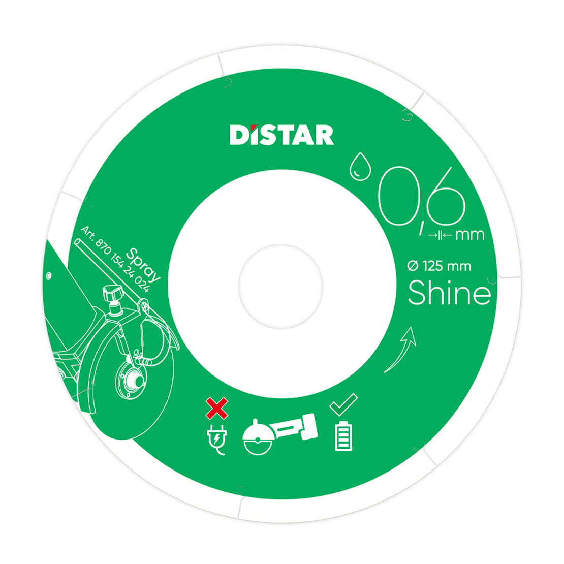 דיסק יהלום 5'' Distar Shine