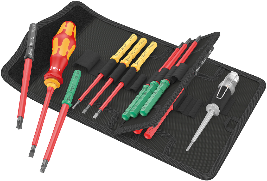 סט מברגים מתחלף 16 חל' מבודד Wera 1000V