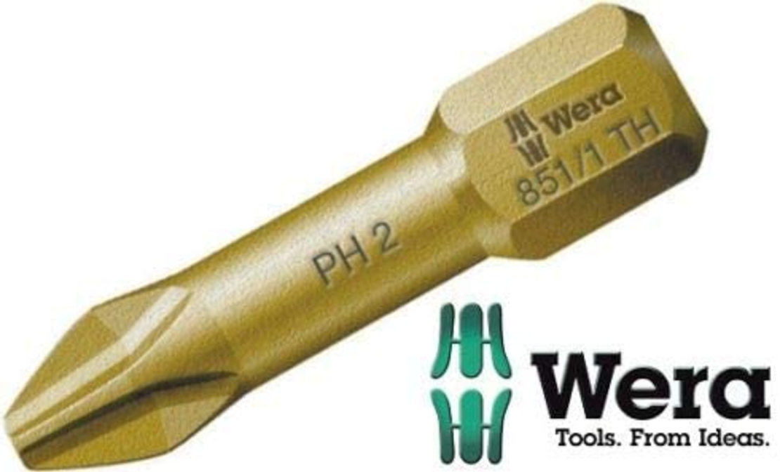 ביט פיליפס מוזהב סדרת Wera Torsion PH