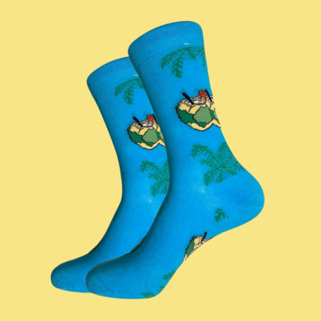 גרביים מעוצבים משקה קוקוס טרופי