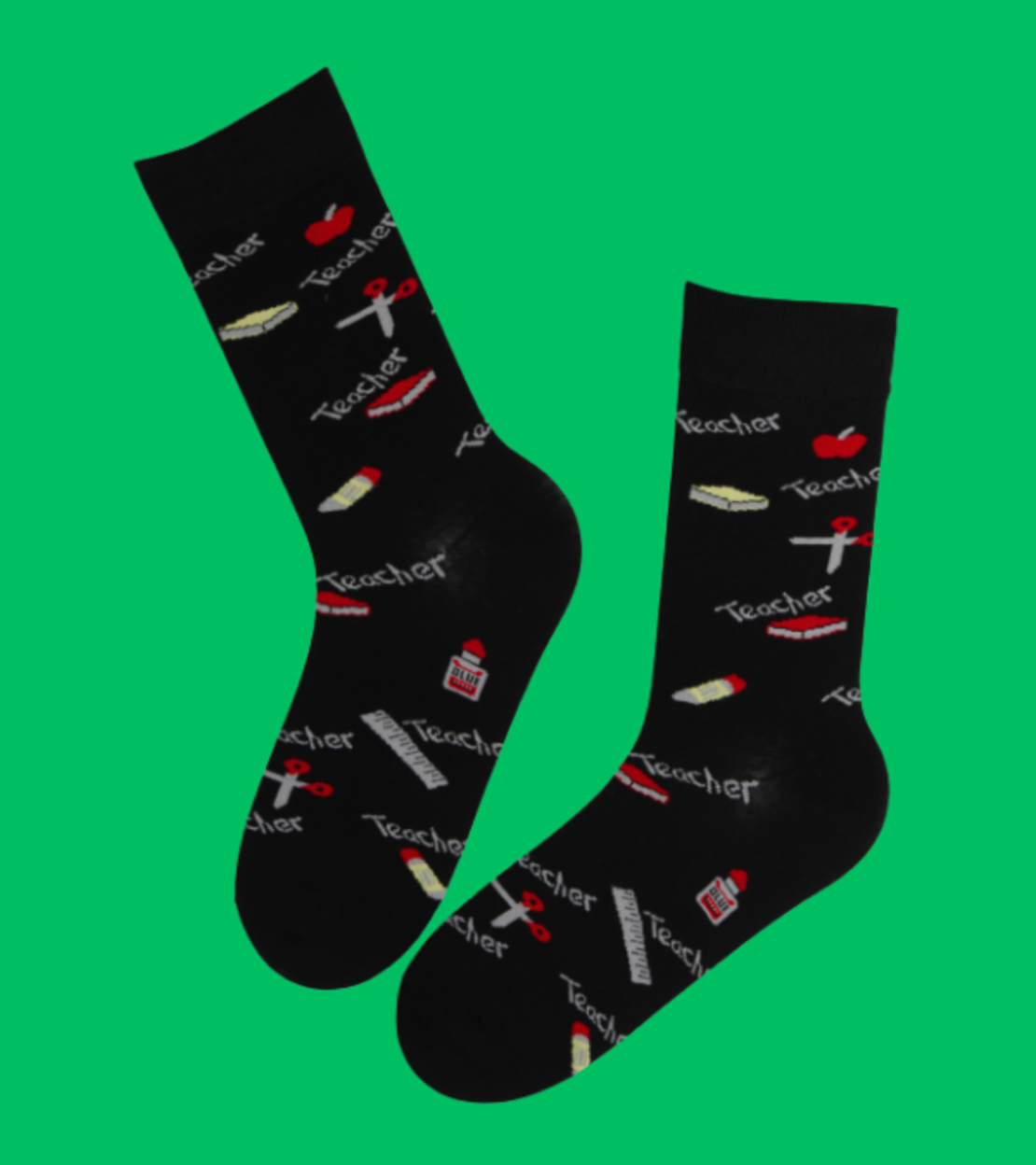 גרביים מעוצבים למורה בכיתה