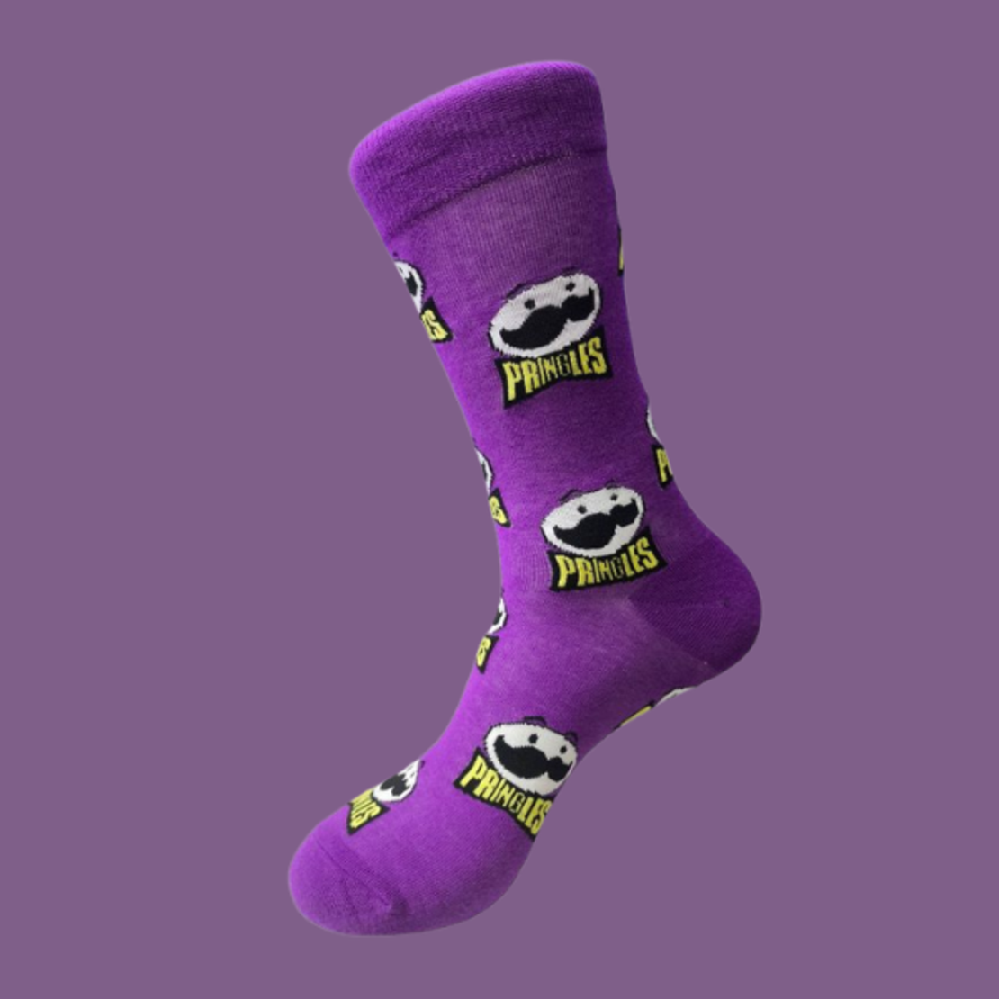 גרביים מעוצבים פרינגלס אול אובר - סגול