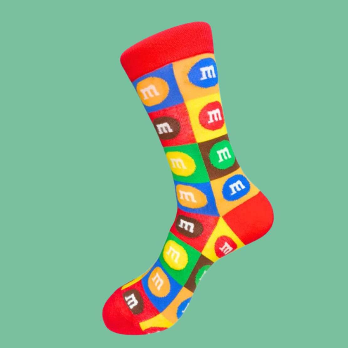 גרביים מעוצבים סוכריות M&M צבעוני